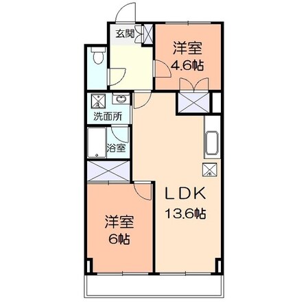 大谷マンションの物件間取画像